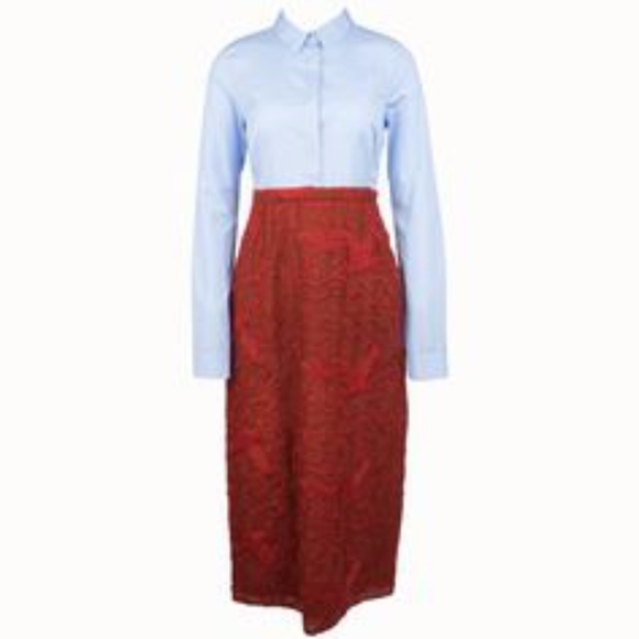 NWOT N21 Shirt Lace Gown Featured in Vogue - Picture 4 of 4